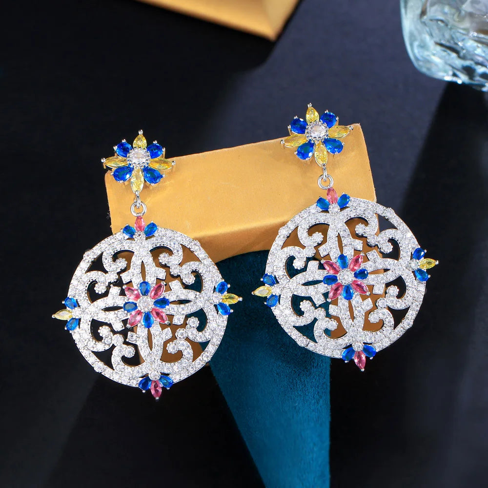 Vintage CZ Drop Earrings